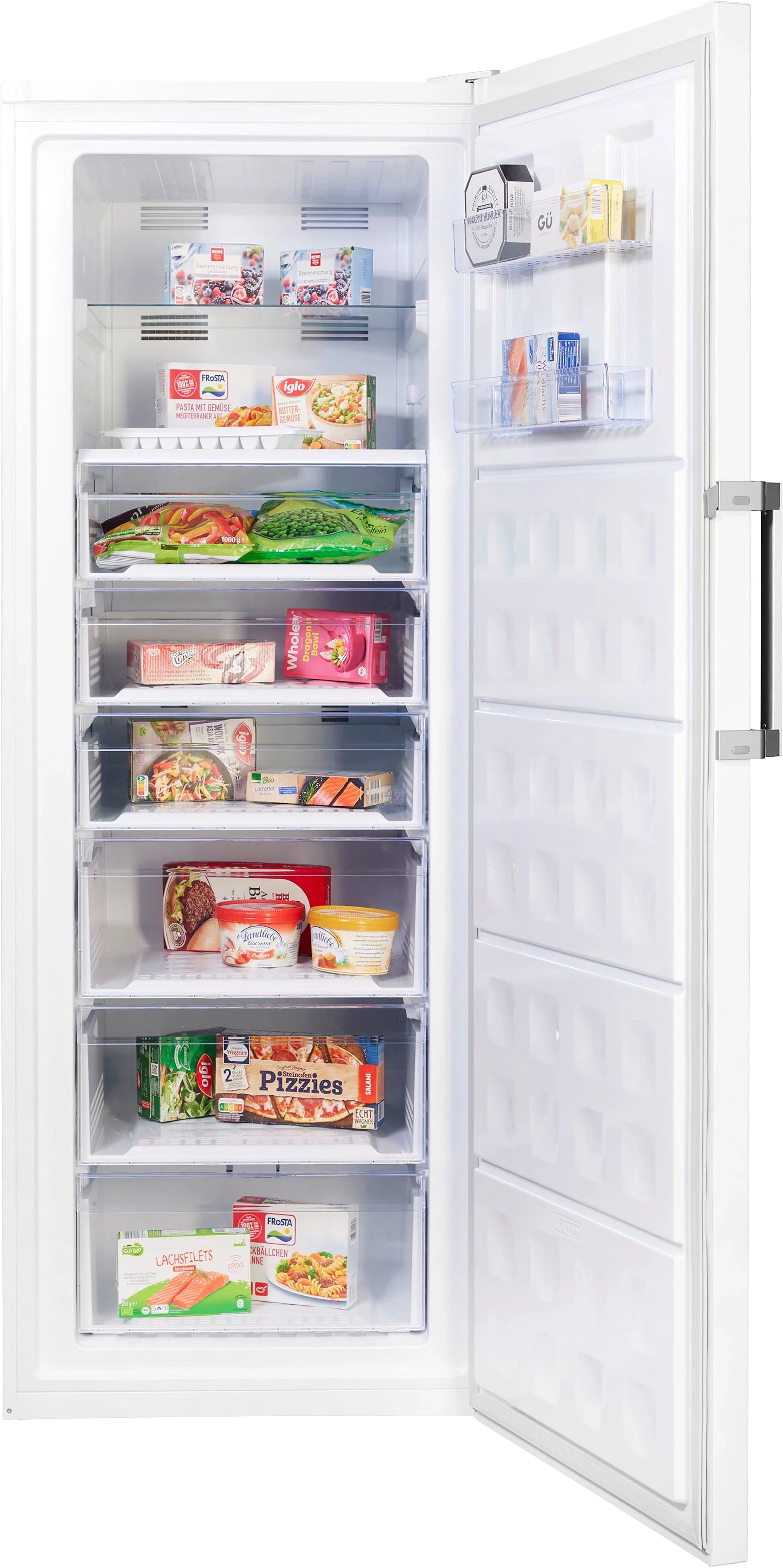 BEKO Gefrierschrank RFNE448E45W 7278440513, 192 cm hoch, 70 cm breit