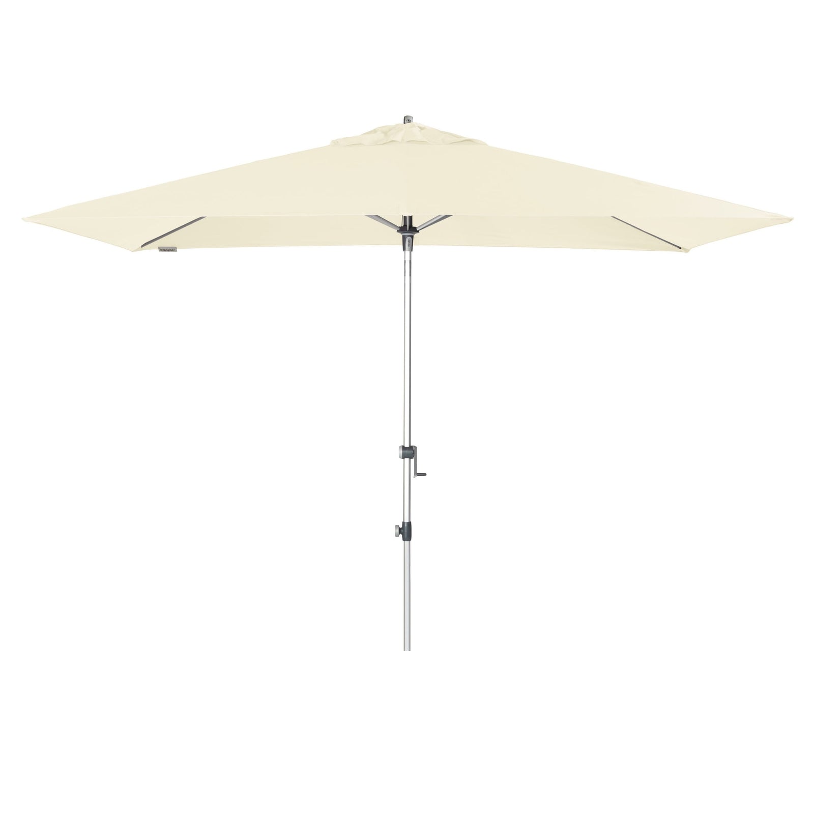 Doppler Sonnenschirm / Kurbelschirm "Expert 300 x 200 Auto Tilt" (natur, 300 x 200 cm)