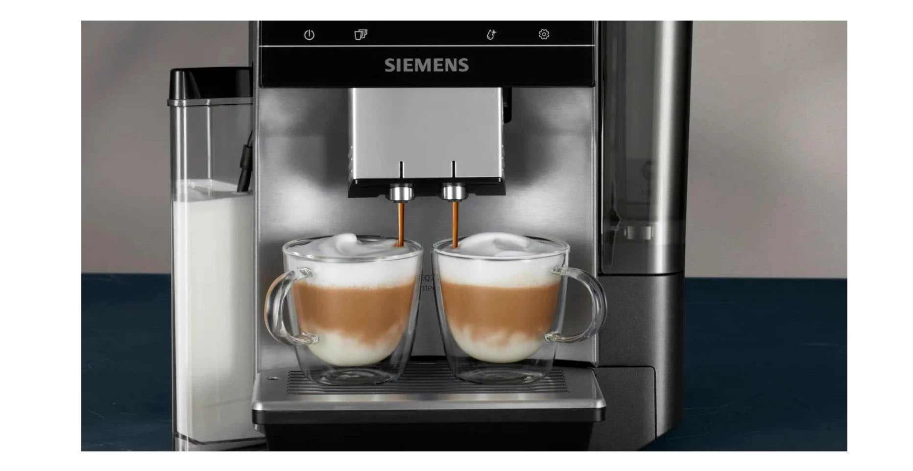 SIEMENS Kaffeevollautomat EQ.700 integral - TQ707D03, Full-Touch-Display