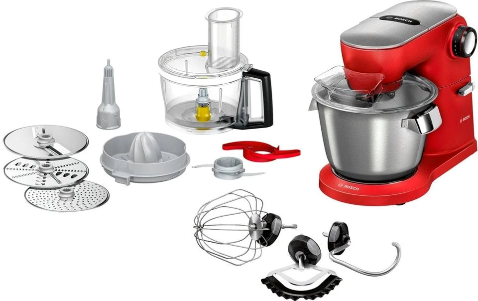 BOSCH Küchenmaschine Serie 8 MUM9A66R00, Gratis Set VeggieLove Plus MUZ9VLP1, 1600 W, 5
