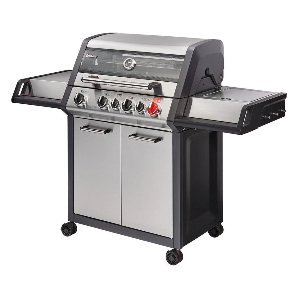 Enders® Gasgrill Monroe Pro 4 SIK Turbo Gas Grill - Gasgrill 4 Brenner Edelstahl