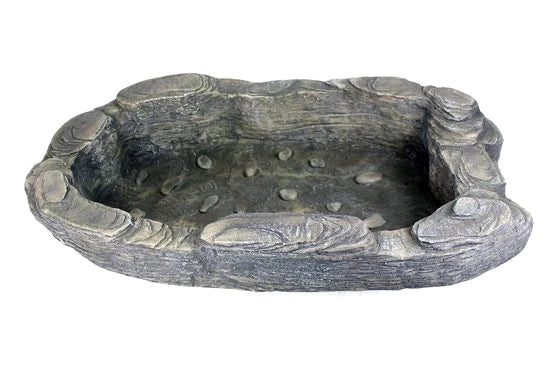 Arnusa Fertigteich kleiner Gartenteich Teich Becken in Fels Optik Bachlaufbecken