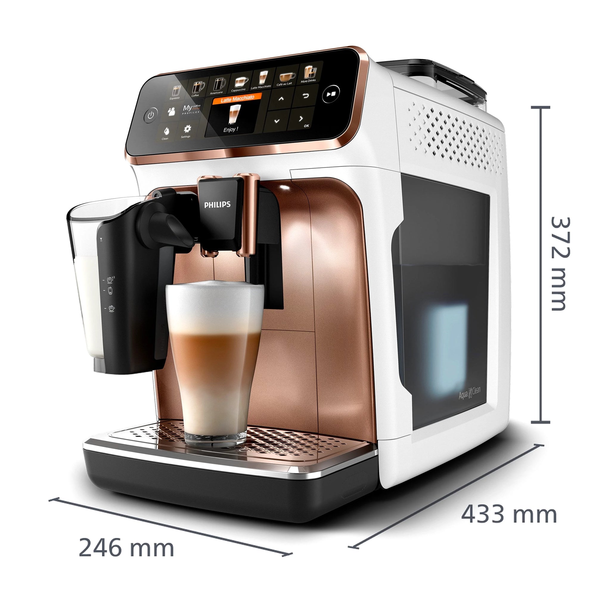 Philips Kaffeevollautomat 5400 Series EP5447/70 LatteGo