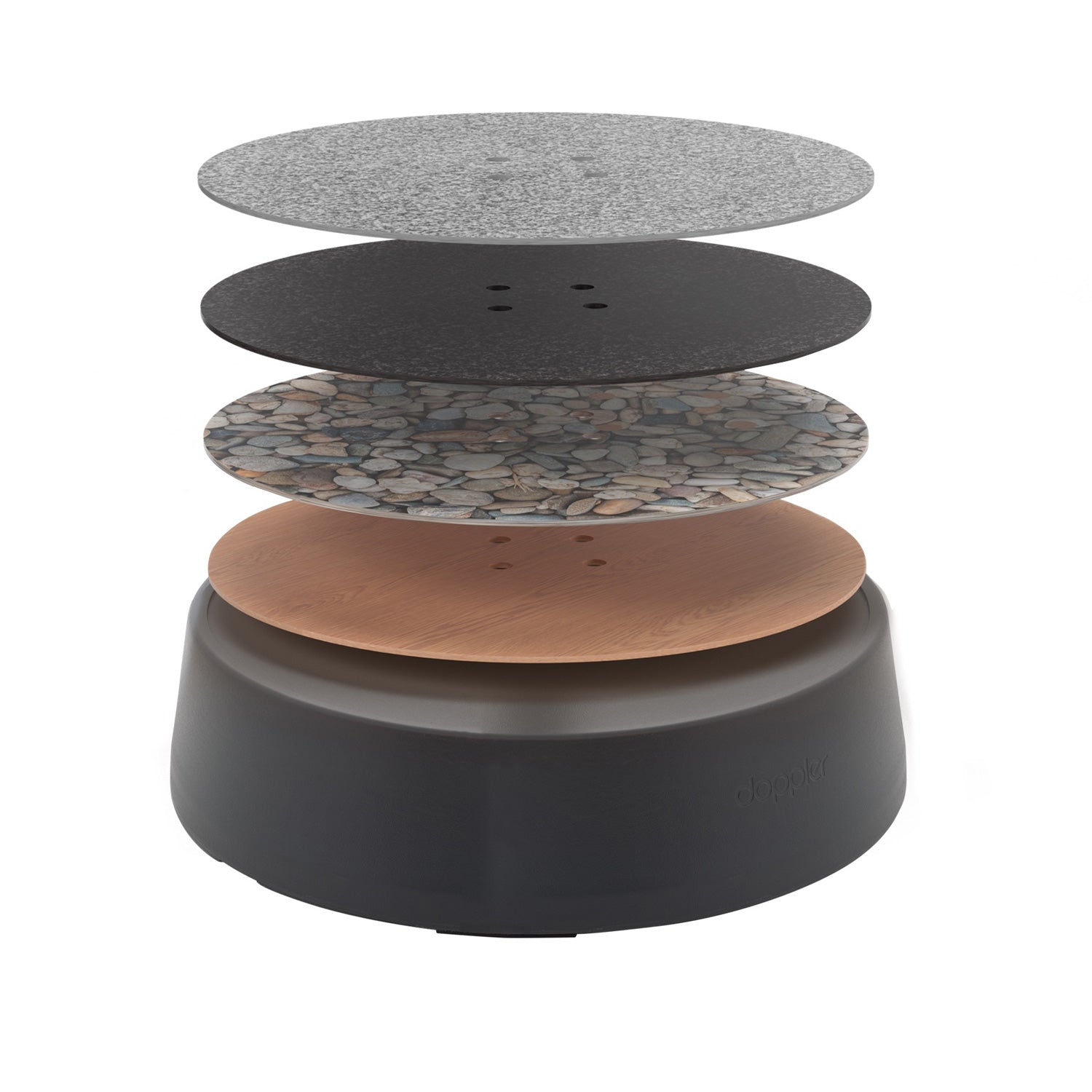 Doppler Rollsockel &quot;Easy Move Switch&quot; ohne Dekorplatte (50 kg, für Sonnenschirme bis Ø 300 cm)