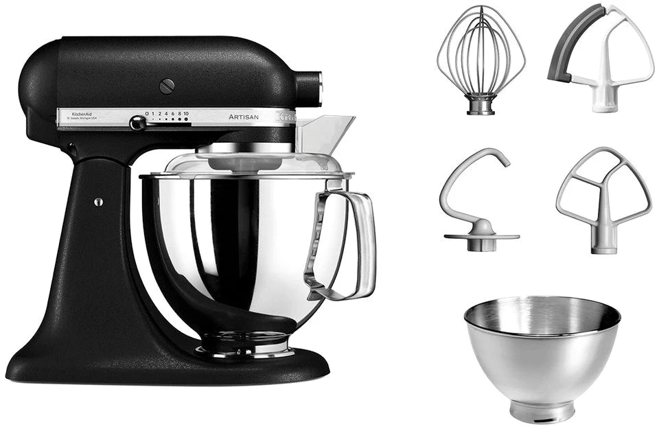 KitchenAid Küchenmaschine Küchenmaschine 5KSM175PSEBK Gusseisen Schwarz, 400 W, 4,8 l Schüssel