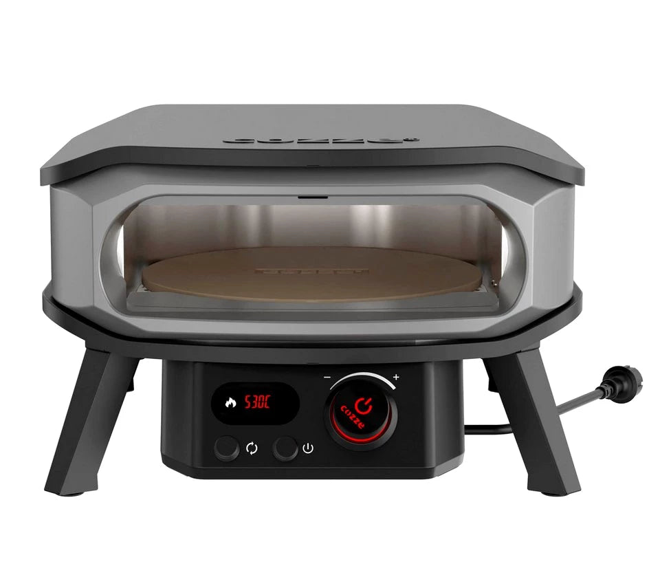 COZZE Pizzaofen Elektrischer Pizzaofen Premium Rotate 13", inkl. Pizzastein