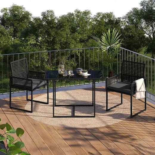 STEELSØN Gartenlounge-Set Kynaris, , schwarz