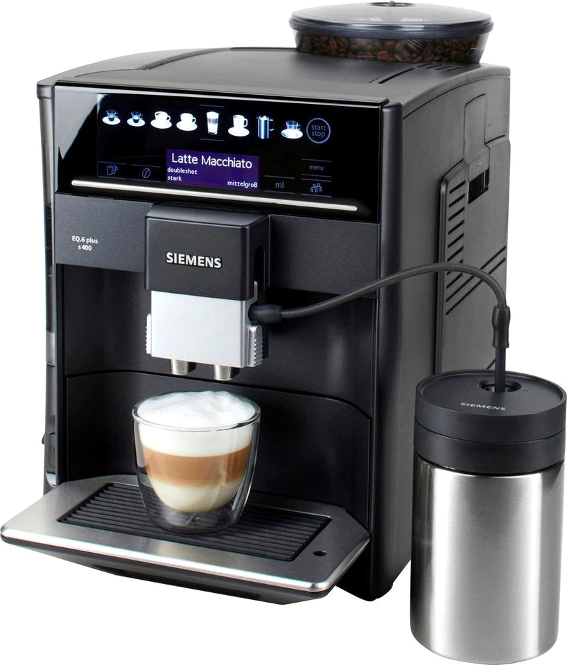 SIEMENS Kaffeevollautomat EQ6 plus s400 TE654509DE, Doppeltassenfunktion, Keramikmahlwerk