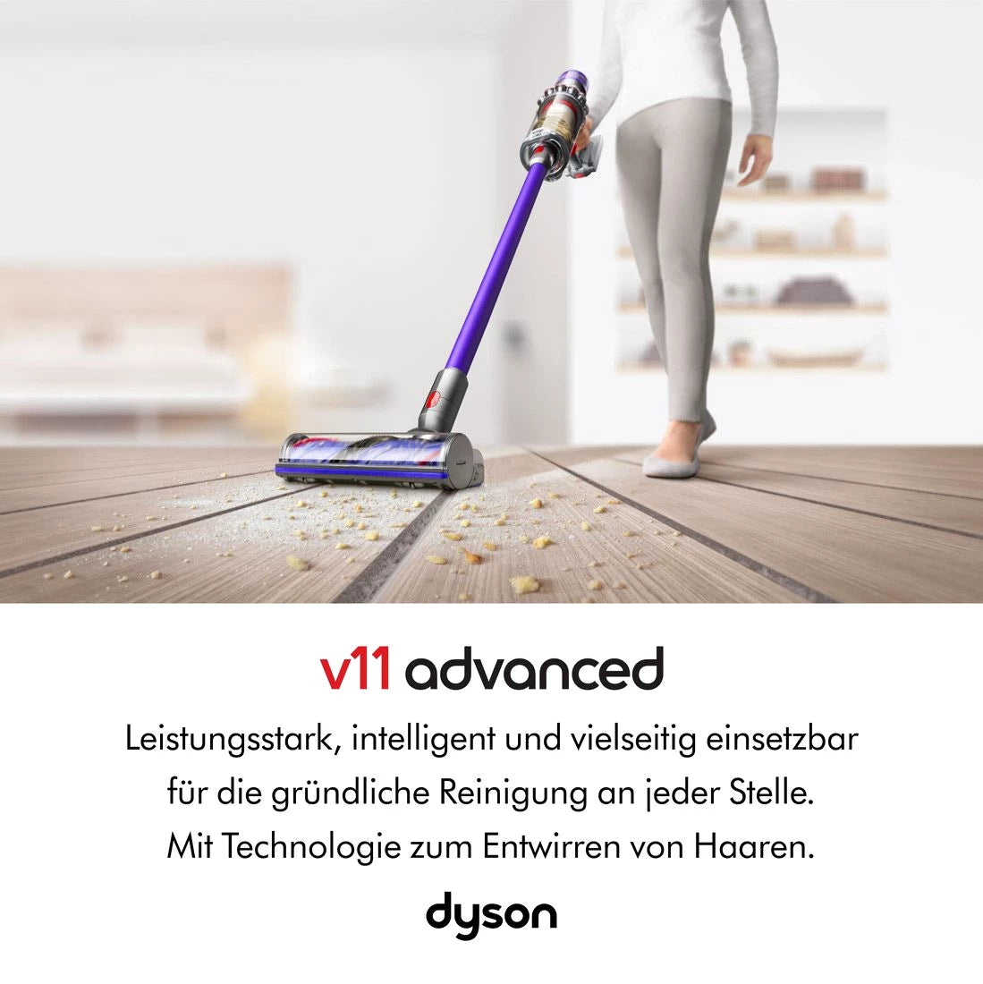 DYSON Akku-Hand-und Stielstaubsauger Dyson V11ᵀᴹ Advanced, 545 W, beutellos