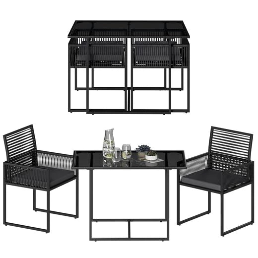STEELSØN Gartenlounge-Set Kynaris, , schwarz