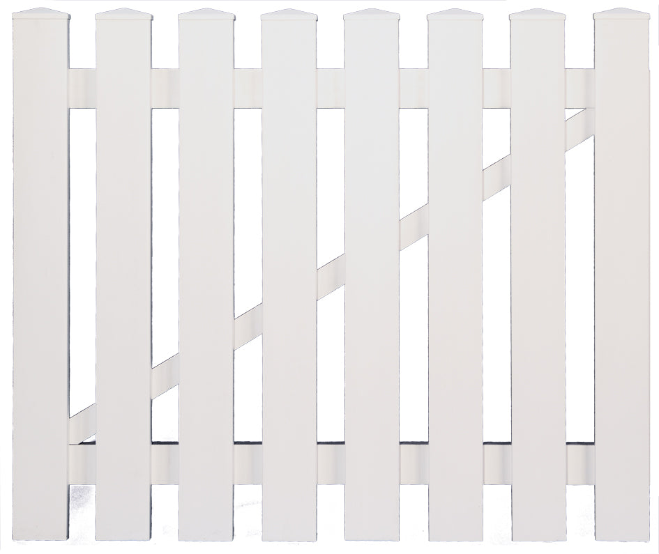 T&J LIGHTLINE Kunststoff Einzeltor weiß