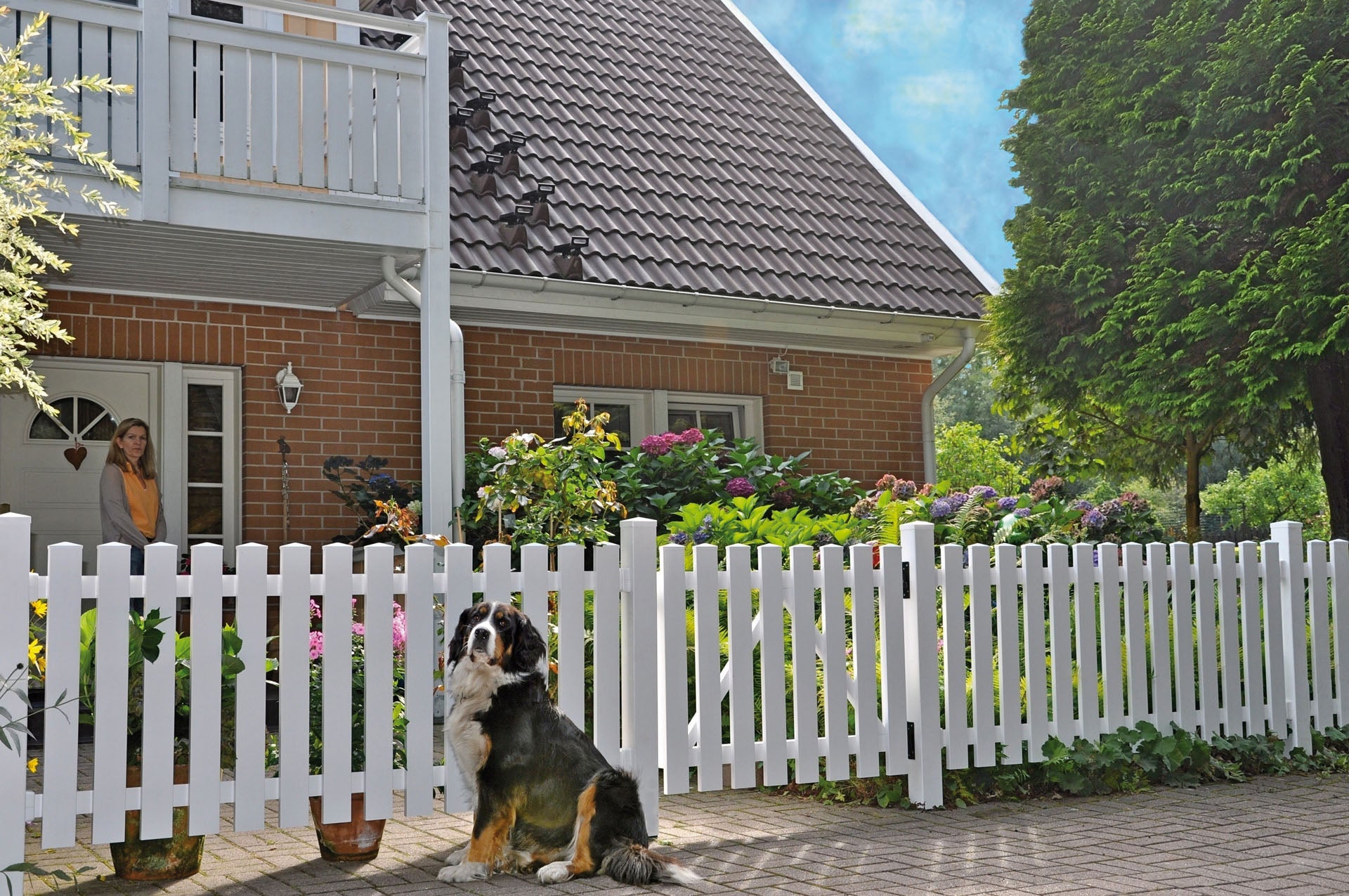 T&amp;J LIGHTLINE Kunststoff Einzeltor weiß